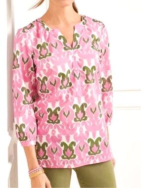 Talbots Ikat Medallion Popover